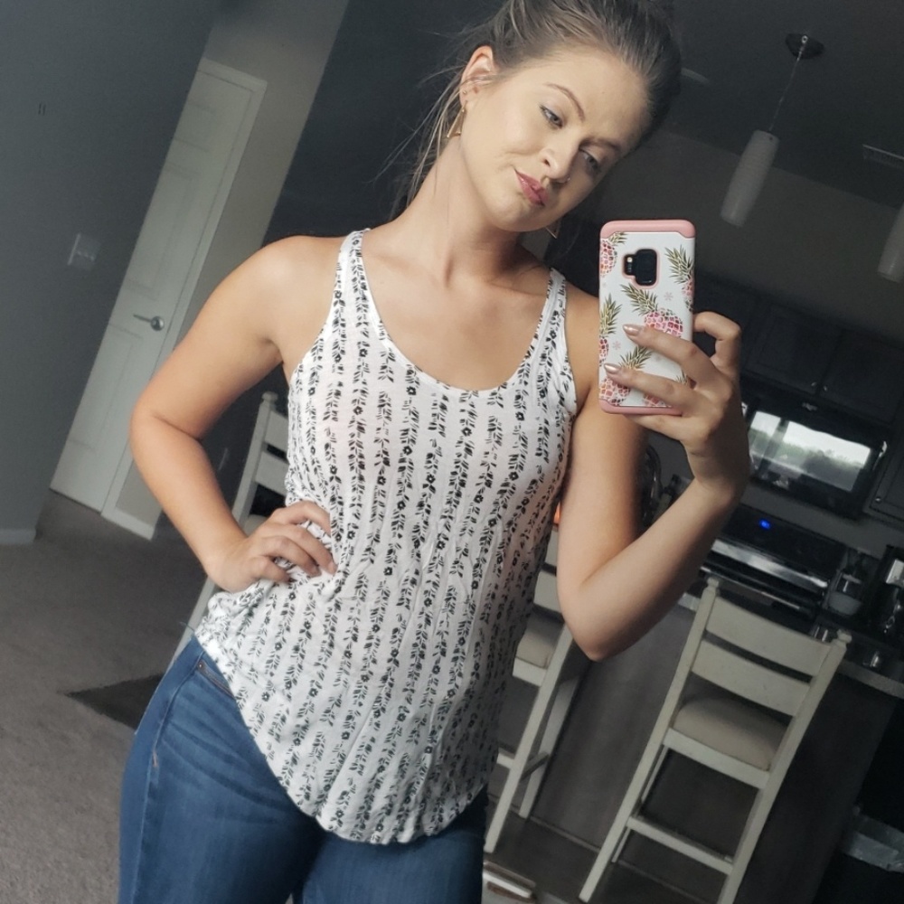 Black and white tank